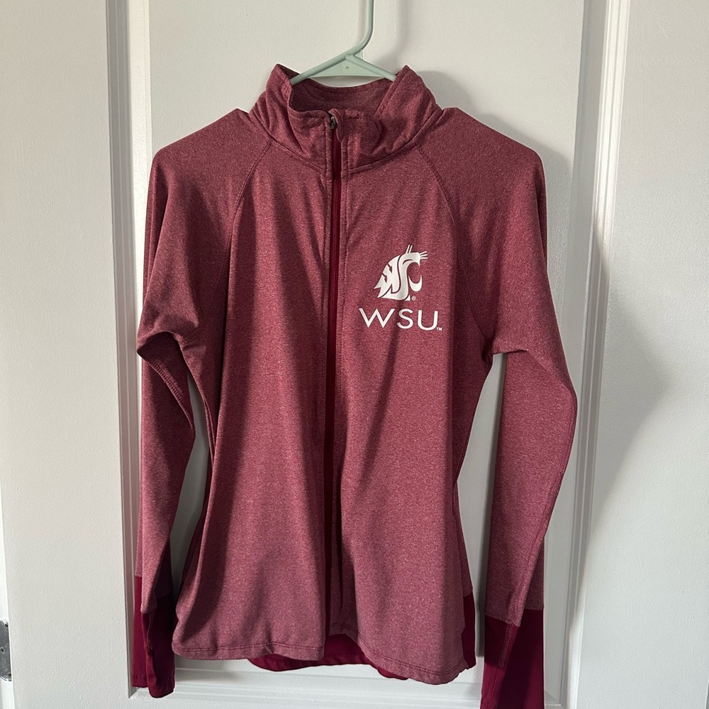 Knights Apparel Women's Burgundy WSU Zip-Up Sweatshirt